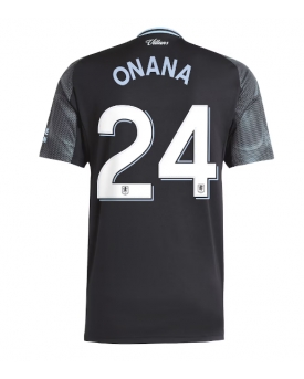 Billige Fotballdrakt Aston Villa Amadou Onana #24 Replika Bortedrakt 2025-26 Kortermet Billige Fotballdrakt Aston Villa Amadou Onana #24 Replika Bortedrakt 2025-26 Kortermet